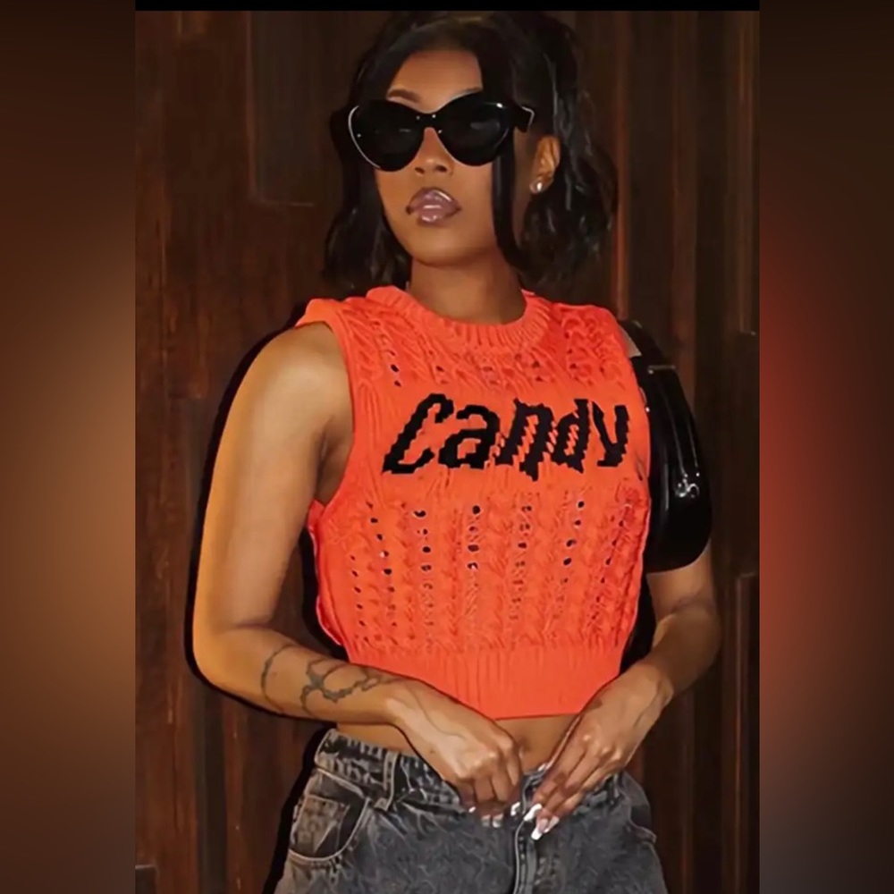 ⚡️ “Candy” Crochet Crop Top⚡️🍭